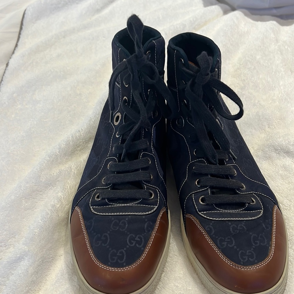 Gucci Sneakers Size 11 Navy Blue
